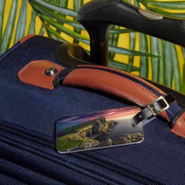 Coastline | Isle of Skye, Scotland Luggage Tag (Front Insitu 3)