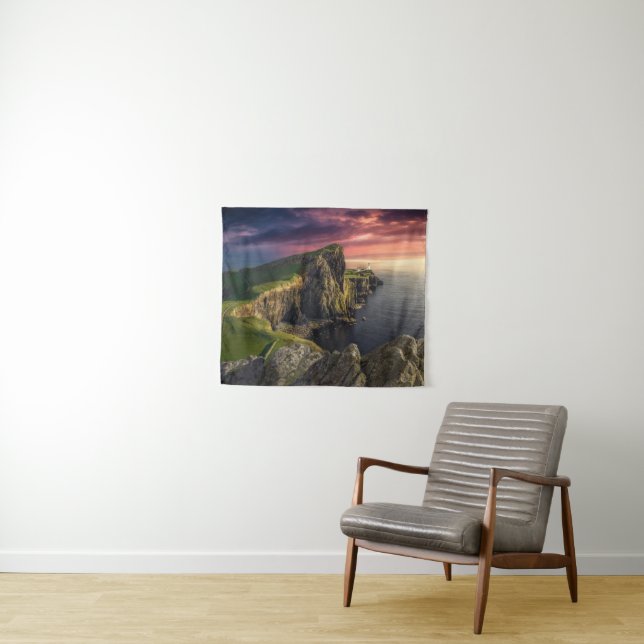Coastline | Isle of Skye, Scotland Tapestry (In Situ (Horizontal))