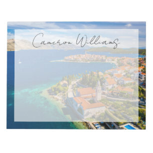 Coastline Korcula Town, Korcula Island, Croatia Notepad