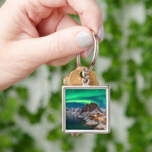 Coastline Lofoten Islands, Hamnoy, Norway Key Ring