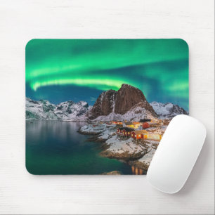 Coastline Lofoten Islands, Hamnoy, Norway Mouse Mat