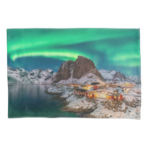 Coastline Lofoten Islands, Hamnoy, Norway Pillowcase