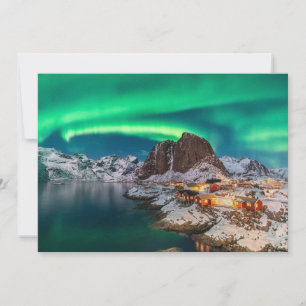 Coastline   Lofoten Islands, Hamnoy, Norway Thank You Card