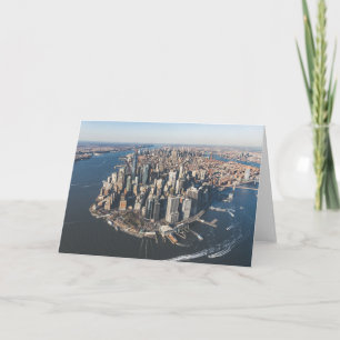 Coastline   Manhattan, New York City Card