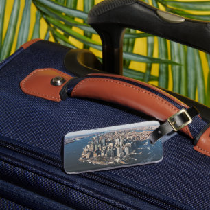 Coastline   Manhattan, New York City Luggage Tag