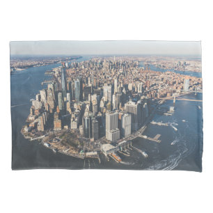 Coastline   Manhattan, New York City Pillowcase