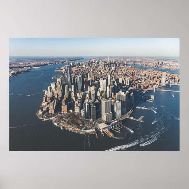 Coastline | Manhattan, New York City Poster (Front)