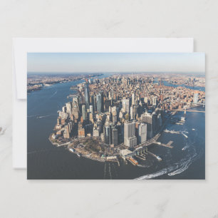 Coastline   Manhattan, New York City Thank You Card