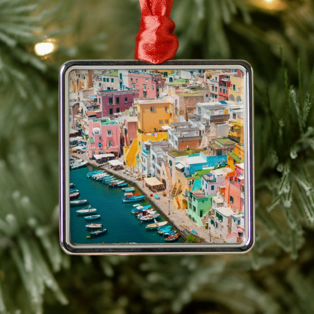 Coastline | Naples Italy Metal Tree Decoration (Tree)