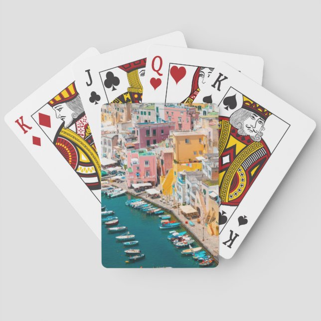 Coastline | Naples Italy Playing Cards (Back)