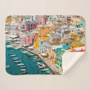 Coastline   Naples Italy Sherpa Blanket