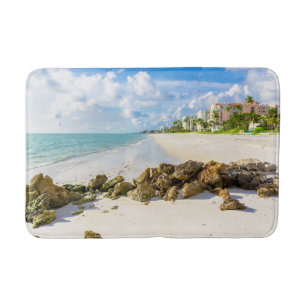 Coastline   Naples Pier, Southwest Florida Bath Mat