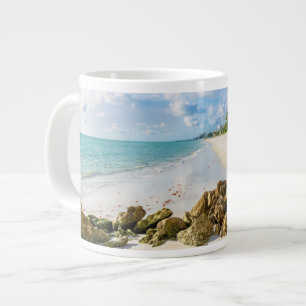 Coastline   Naples Pier, Southwest Florida Large Coffee Mug