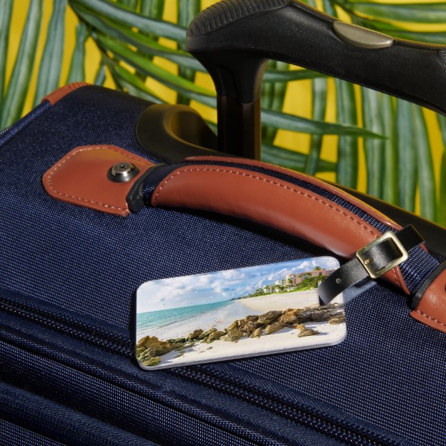 Coastline | Naples Pier, Southwest Florida Luggage Tag (Front Insitu 3)