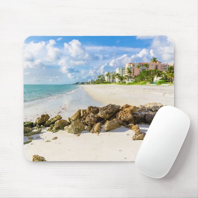 Coastline | Naples Pier, Southwest Florida Mouse Mat (With Mouse)