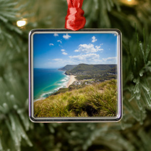 Coastline New South Wales, Australia Metal Tree Decoration
