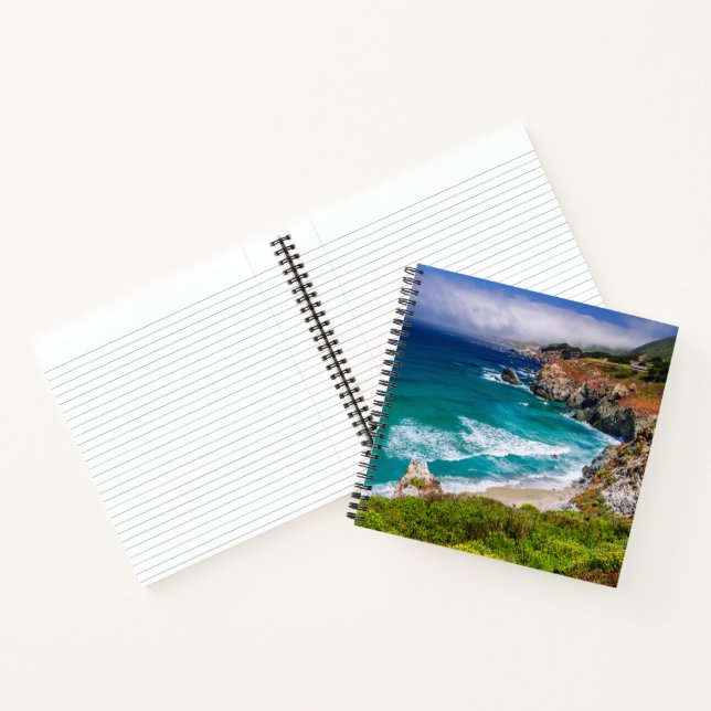 Coastline Of Big Sur, California Notebook (Inside)