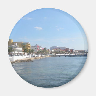 Coastline of Cozumel Mexico Magnet