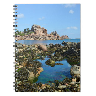Coastline of Ploumanac'h in France Postcard Notebook