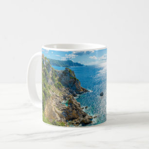 Coastline   Palaiokastritsa, Corfu, Greece Coffee Mug