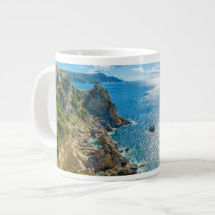 Coastline   Palaiokastritsa, Corfu, Greece Large Coffee Mug