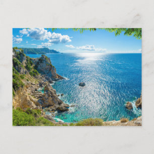 Coastline Palaiokastritsa, Corfu, Greece Postcard