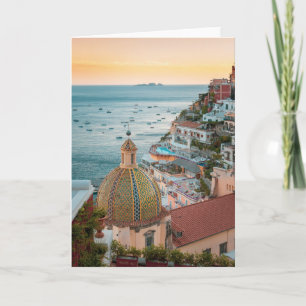 Coastline Positano, Amalfi Coast, Italy Card