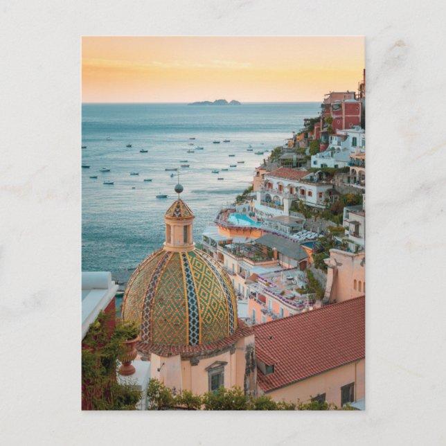 Coastline | Positano, Amalfi Coast, Italy Postcard (Front)