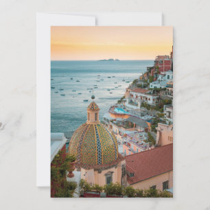Coastline Positano, Amalfi Coast, Italy Thank You Card