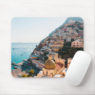 Coastline Positano Italy, Cliffside Village Mouse Mat