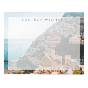 Coastline Positano Italy, Cliffside Village Notepad