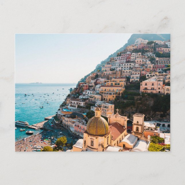 Coastline | Positano Italy, Cliffside Village Postcard (Front)