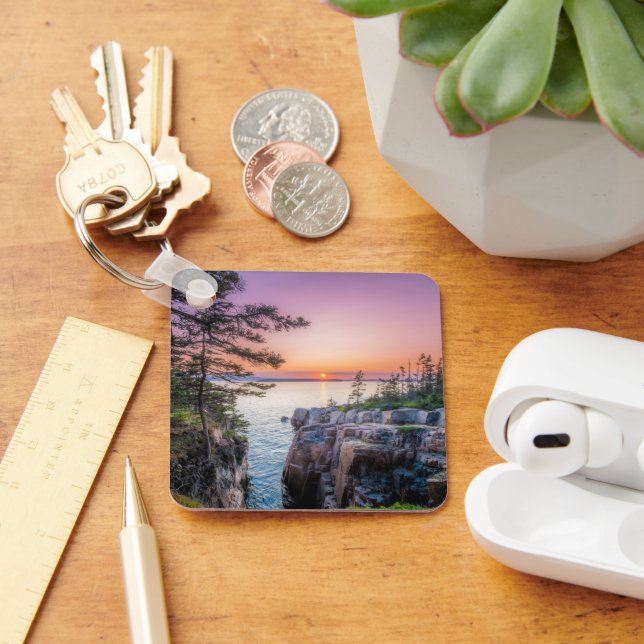 Coastline | Ravens Nest Acadia National Park Maine Key Ring (Desk)