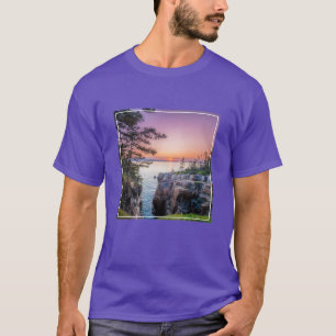Coastline   Ravens Nest Acadia National Park Maine T-Shirt