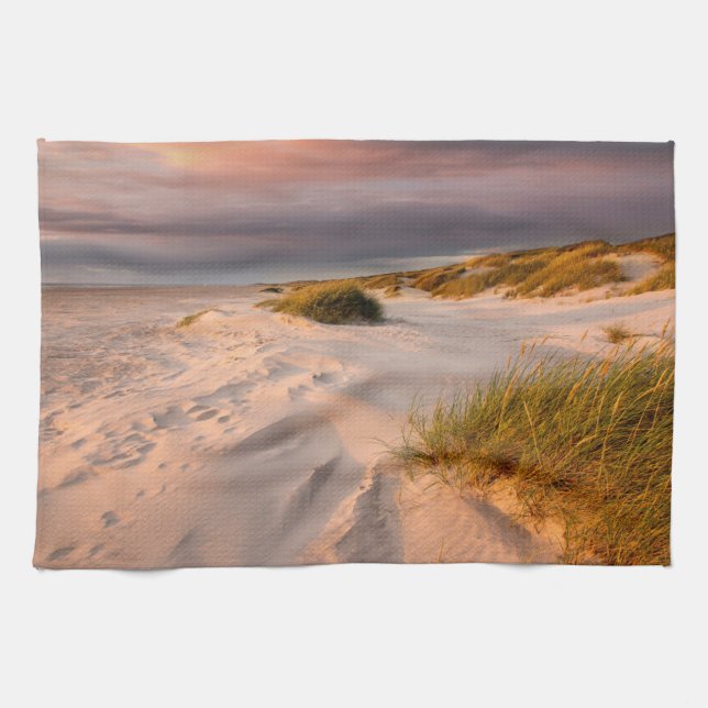 Coastline | Saltum Beach, Denmark Tea Towel (Horizontal)