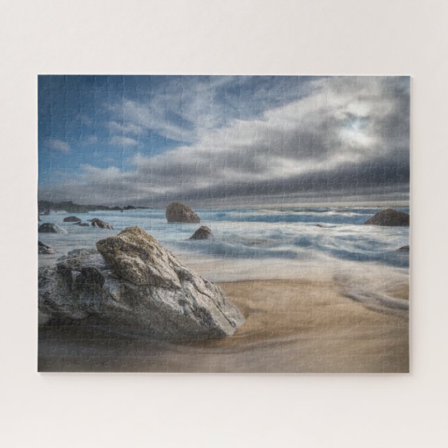 Coastline | Stormy Big Sur, California Jigsaw Puzzle (Horizontal)