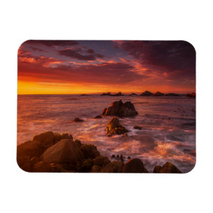 Coastline   Sunset Pacific Grove Carmel California Magnet
