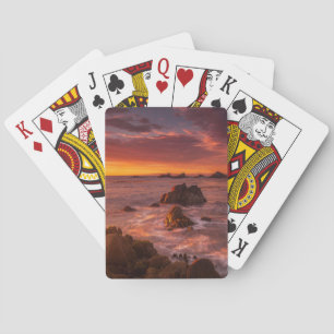 Coastline Sunset Pacific Grove Carmel California Playing Cards