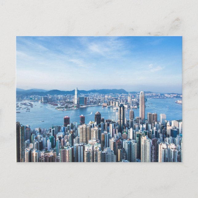 Coastline | Tsim Sha Tsu, Hong Kong Island, Asia Postcard (Front)