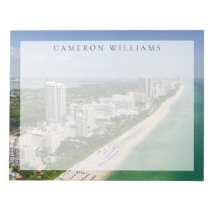 Coastline   Urban Beach, Miami, Florida Notepad