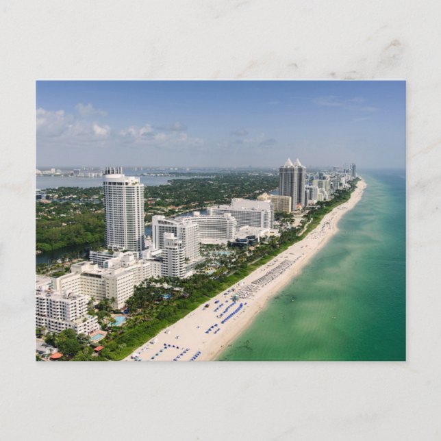 Coastline | Urban Beach, Miami, Florida Postcard (Front)