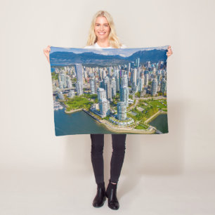Coastline   Vancouver, British Columbia, Canada Fleece Blanket
