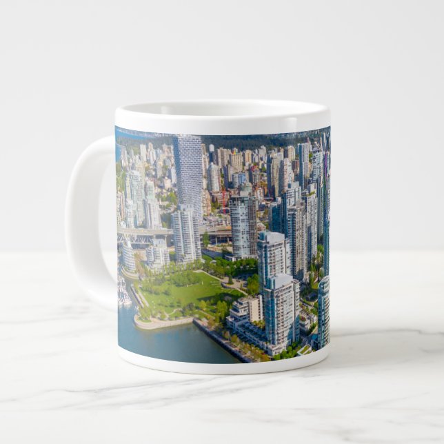 Coastline | Vancouver, British Columbia, Canada Large Coffee Mug (Front Left)