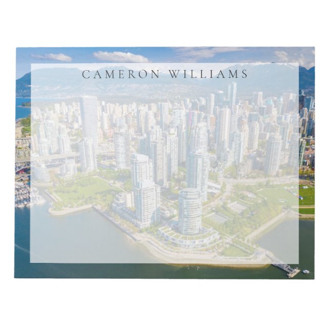 Coastline | Vancouver, British Columbia, Canada Notepad (Front)
