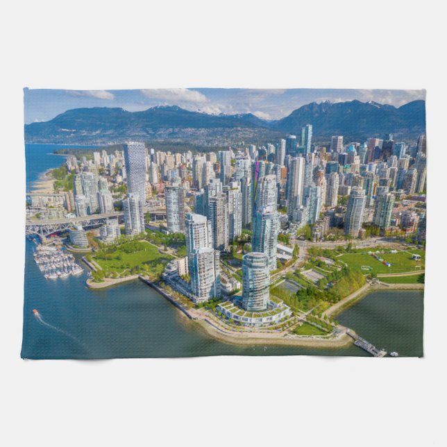 Coastline | Vancouver, British Columbia, Canada Tea Towel (Horizontal)