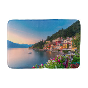 Coastline Varenna, Lombardy, Italy Bath Mat