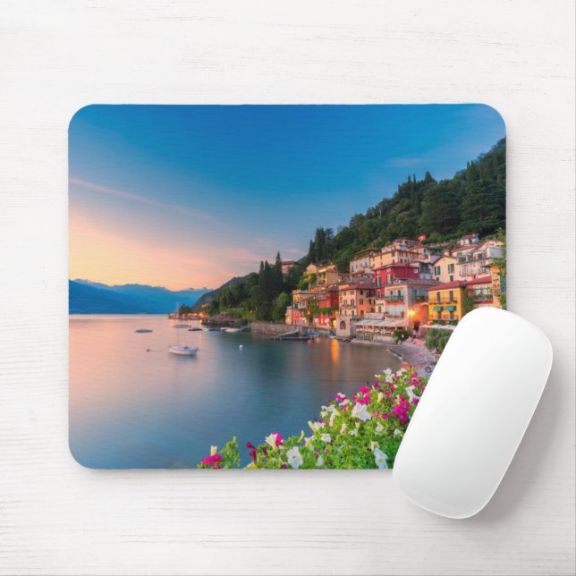 Coastline | Varenna, Lombardy, Italy Mouse Mat (With Mouse)