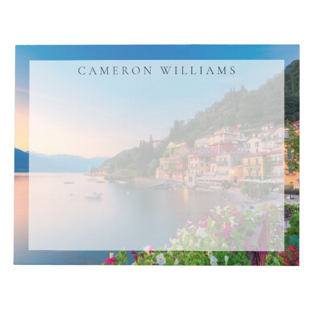 Coastline | Varenna, Lombardy, Italy Notepad (Front)