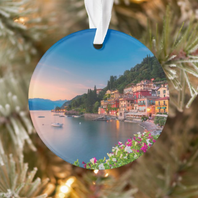 Coastline | Varenna, Lombardy, Italy Ornament (Tree)