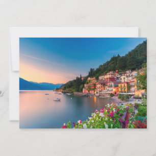Coastline   Varenna, Lombardy, Italy Thank You Card